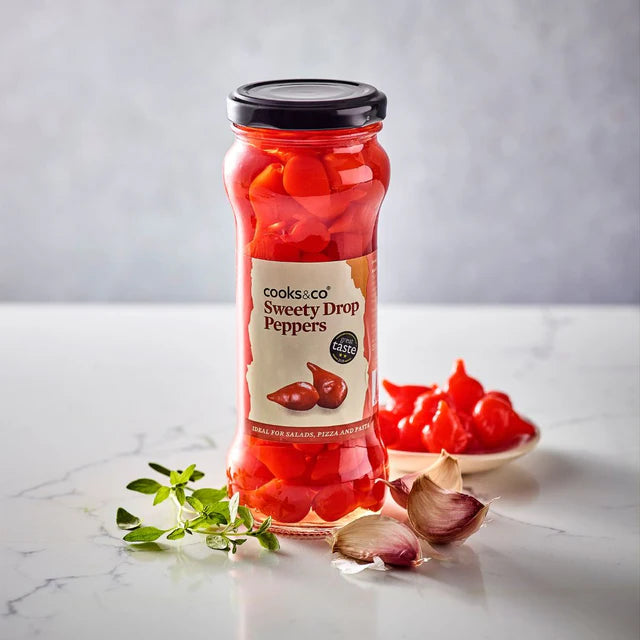 COOKS & CO. Sweet Drop Red Peppers in Brine 235g
