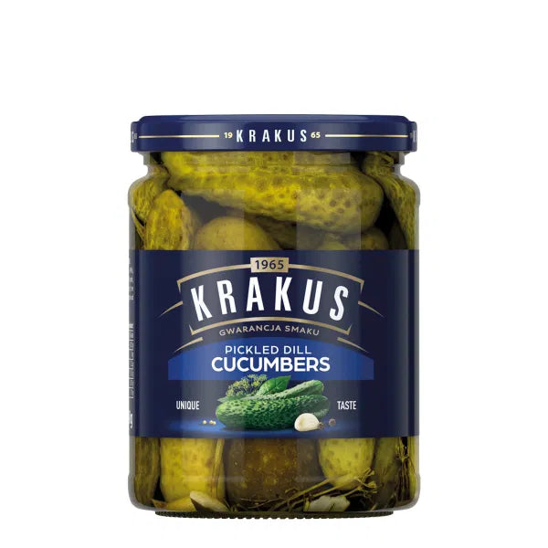 KRAKUS Dill Pickle Cucumbers 490g