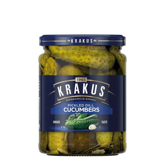 KRAKUS  Dill Pickle Cucumbers 490g