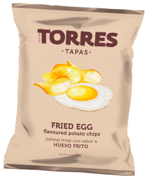 TORRES Fried Egg Flavoured Crisps 125g