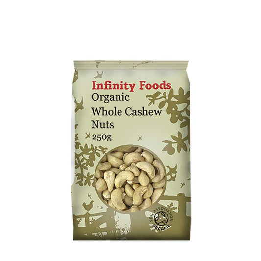 INFINITY Organic Cashews Whole 250g