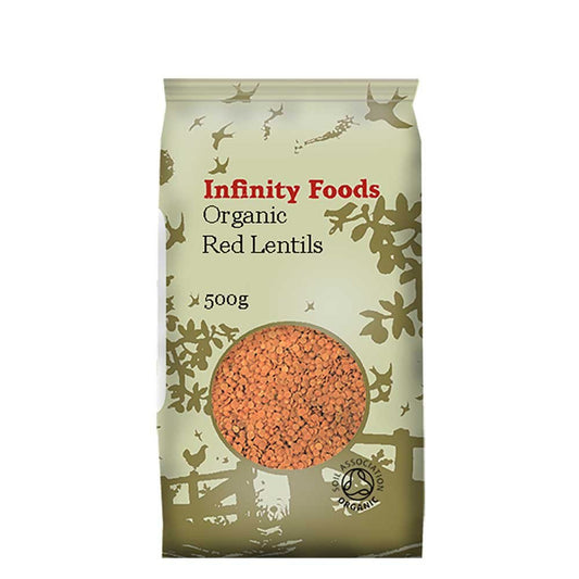 INFINITY Organic Red Split Lentils 500g