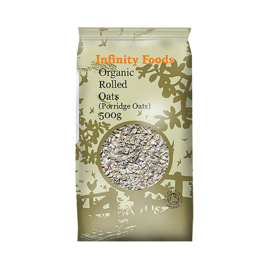 INFINITY Organic Rolled Oatflakes 500g