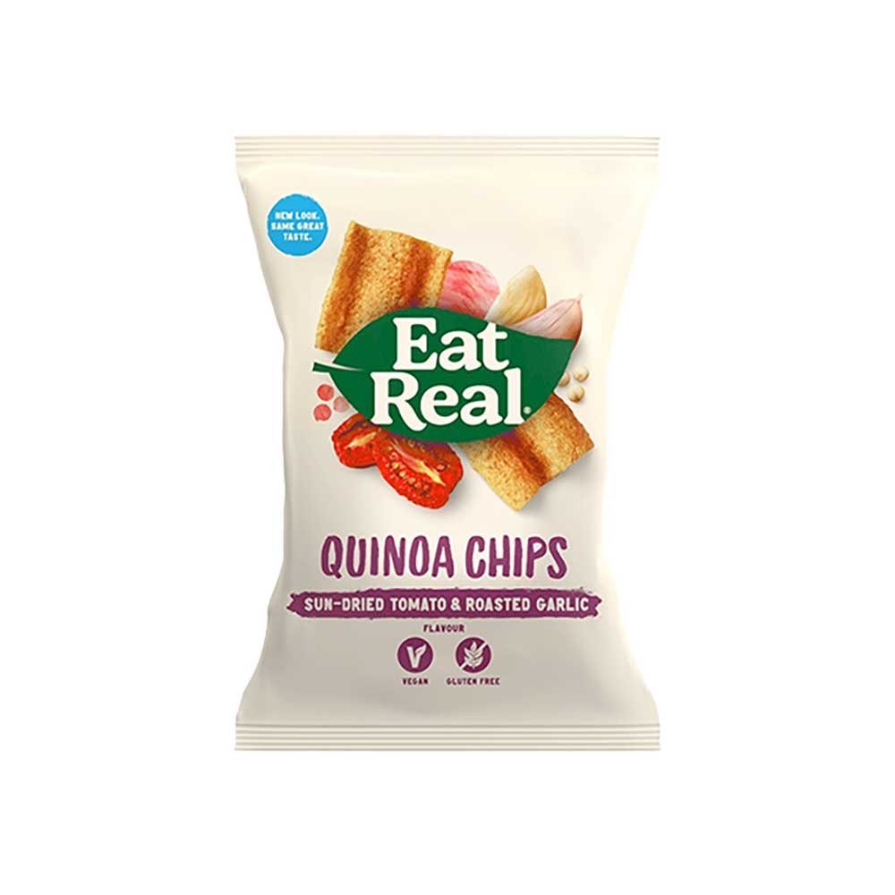 EAT REAL Tomato & Garlic Quinoa Chips 90g