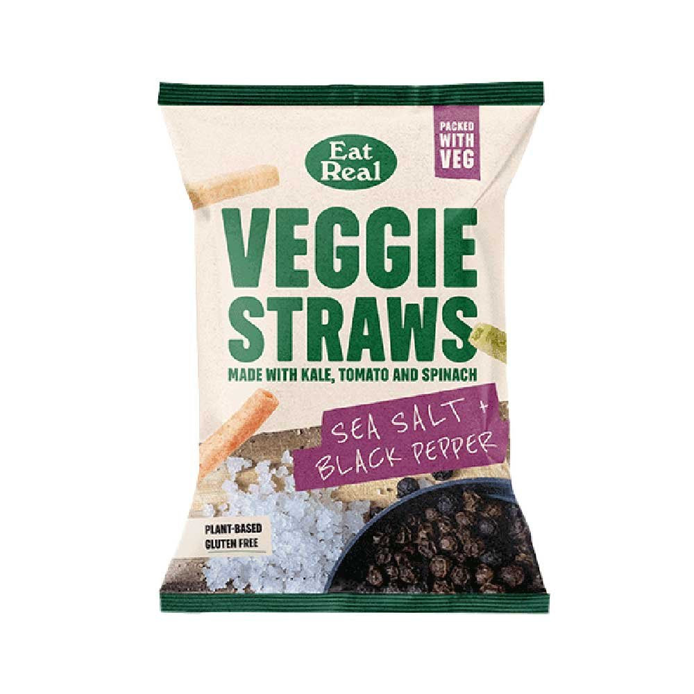 EAT REAL Veggie Straws Salt Pepper 110g