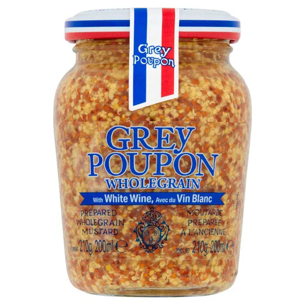 GREY POUPON Wholegrain Mustard 210g