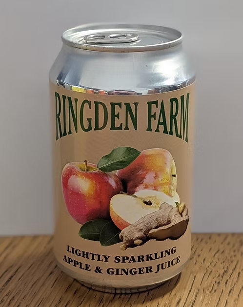 RINGDEN FARM Sparkling Apple & Ginger Can 330ml