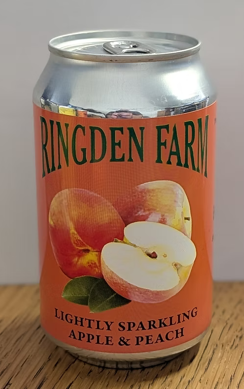 RINGDEN FARM Sparkling Apple & Peach Can 330ml