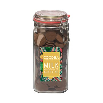 COCOBA Milk Chocolate Buttons Jar 900g