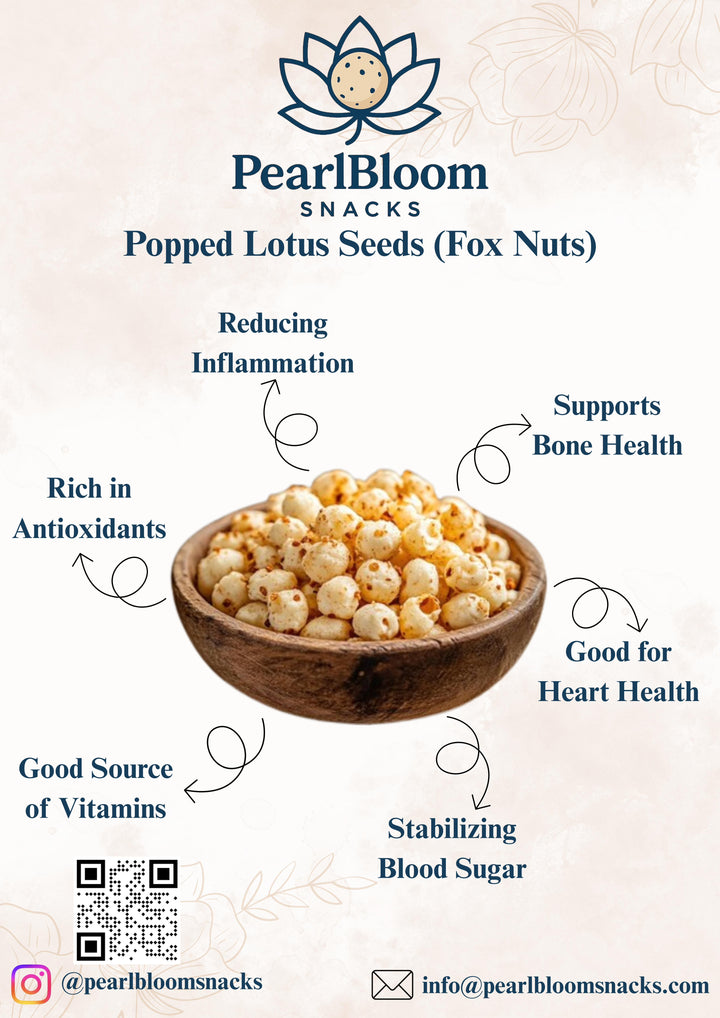 PEARLBLOOM Popped Lotus Seeds Spicy Peri Peri 40g