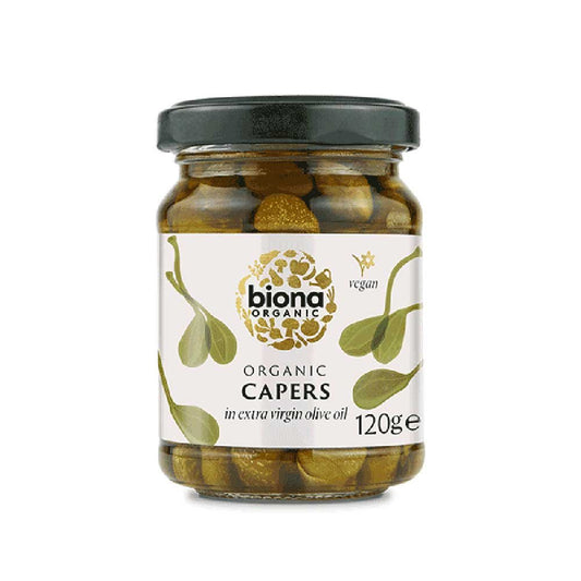 BIONA Capers in E.V. Olive Oil 120G