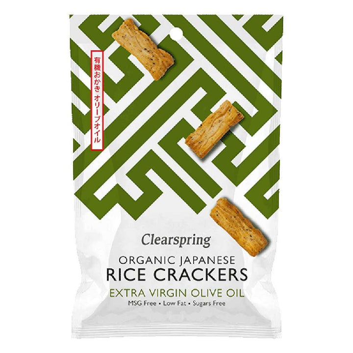 CLEARSPRING Organic Rice Crackers - Olive Oil 50g