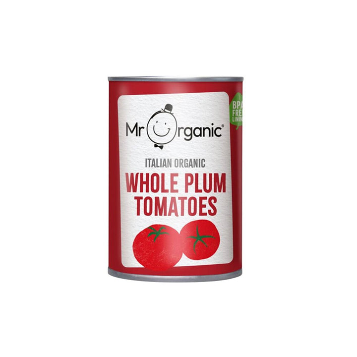 MR ORGANIC Whole Peeled Tomatoes - BPA-free 400g