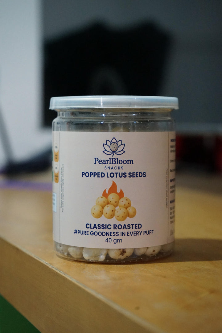 PEARLBLOOM Popped Lotus Seeds Classic Roasted 40g