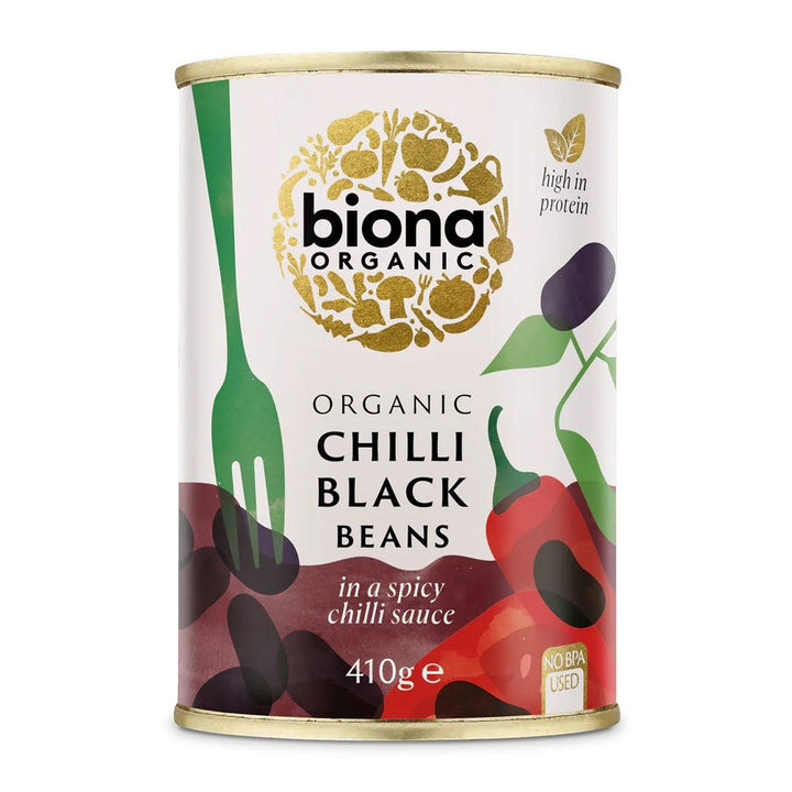 BIONA Org Chilli Black Bean- BPA Free 410g