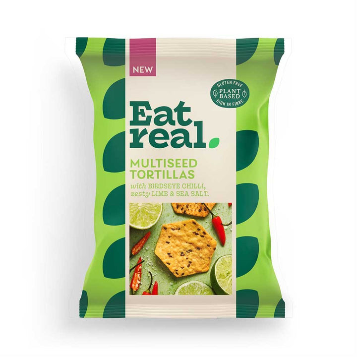 EAT REAL Chilli & Lime Multiseed Tortillas 160g