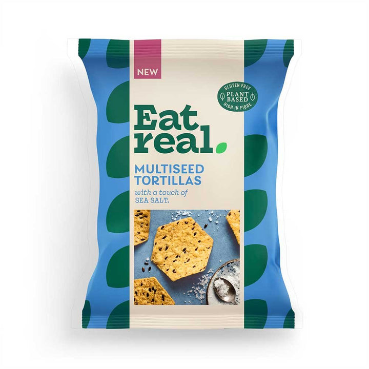 EAT REAL Sea Salt Multiseed Tortillas 160g
