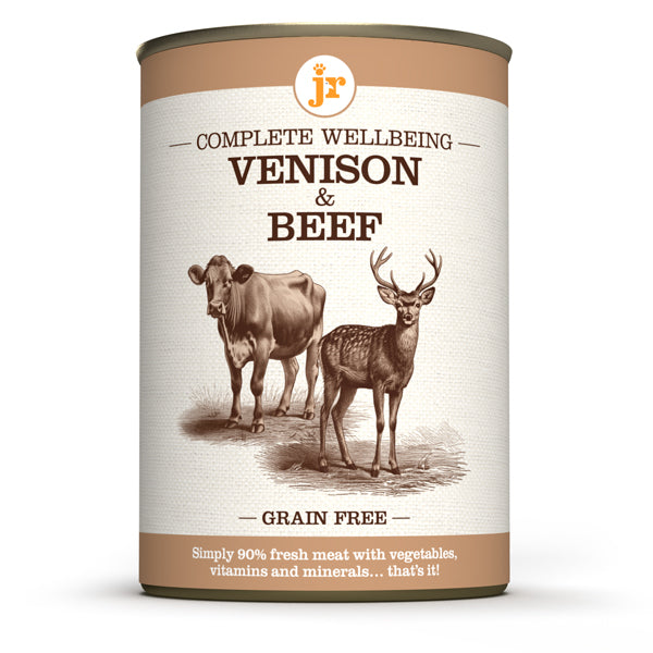 JR PETS Complete Wellbeing Venison & Beef 400g