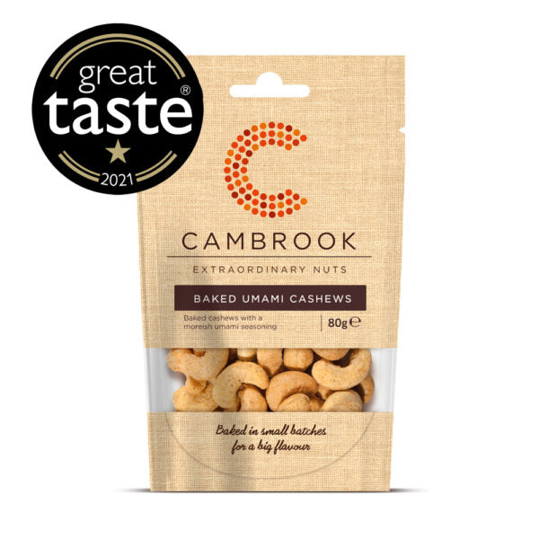 CAMBROOK Baked Umami Cashew Nuts 80g