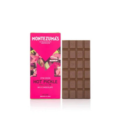 MONTEZUMAS Hot Pickle Chilli & Lime Bar 90g