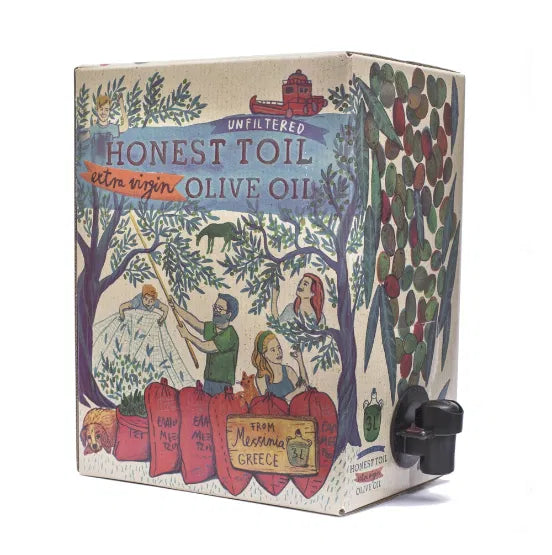HONEST TOIL Extra Virgin Olive Oil 3 Liter