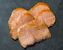 Weald Smokery Hot Smoked Salmon Slices, Approx.110g