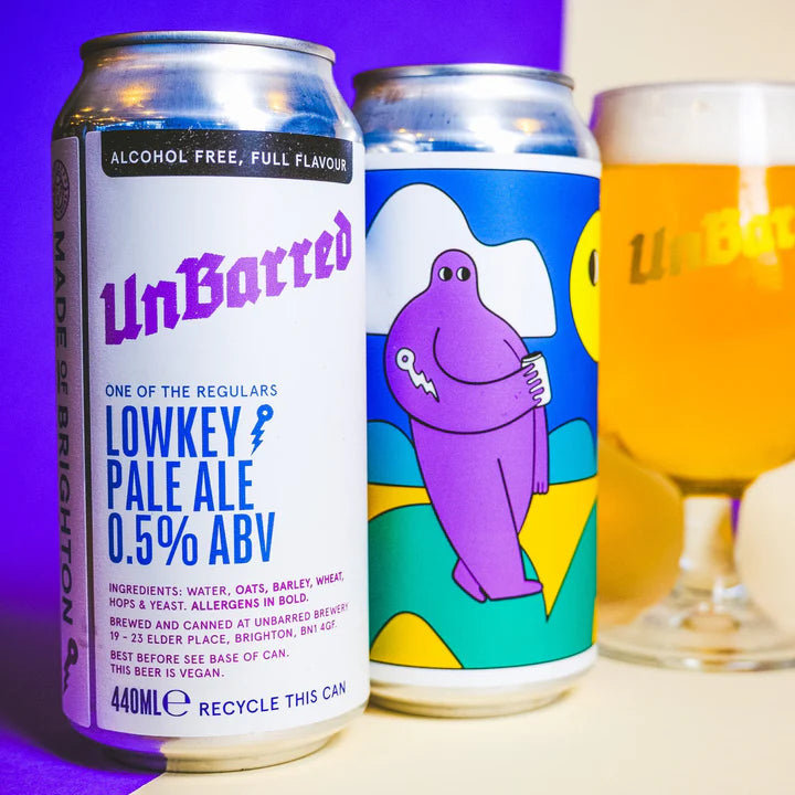 UNBARRED Lowkey Pale Ale 0.5% AF 440ml