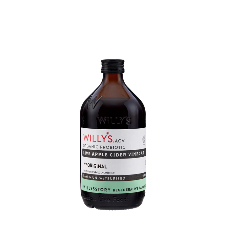 WILLYS Original Apple Cider Vinegar Raw & Unpasteurised 500ml