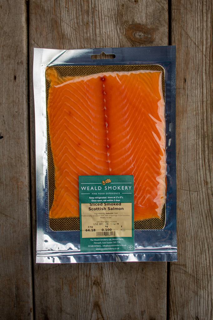 Weald Smokery Smoked Salmon, Approx.200g