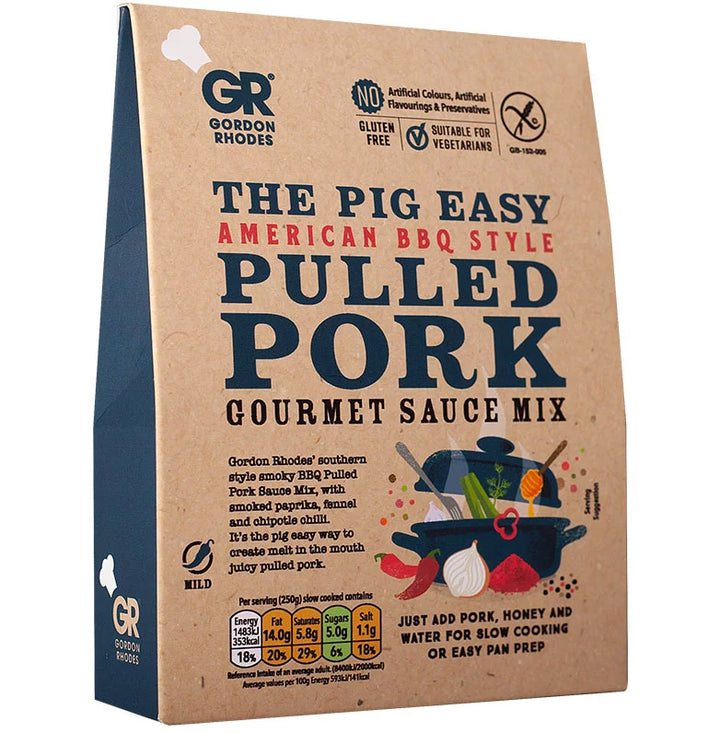 GORDON RHODES BBQ Style Pulled Pork Gourmet Sauce Mix 75g