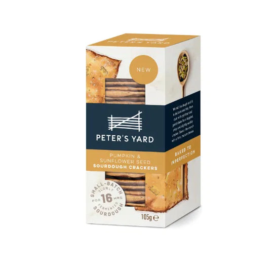 PETER`S YARD Sourdough Pumpkin & Sunflower Seed Crackers 105g