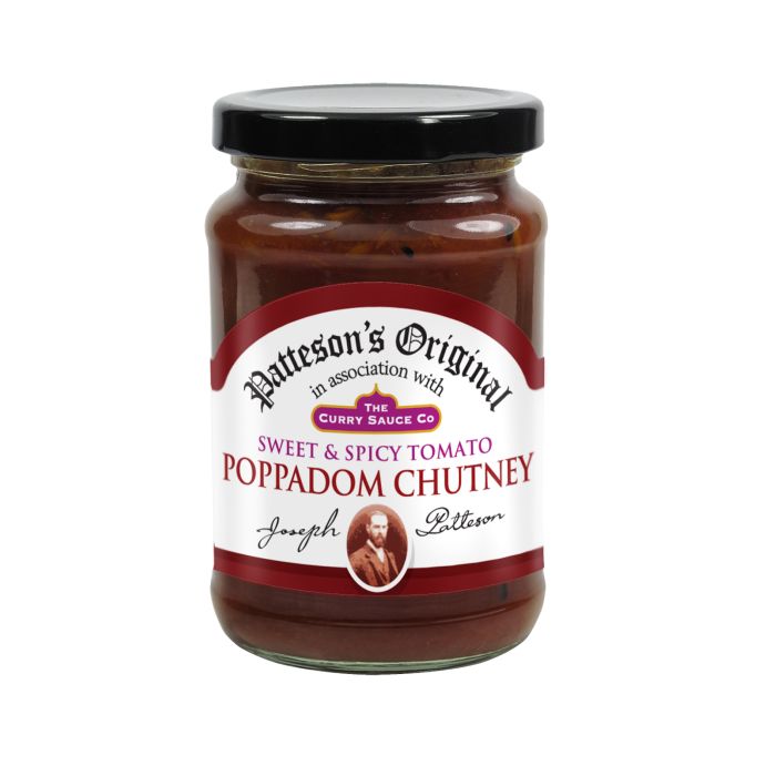 PATTESON`S ORIGINAL Sweet Spicy Tomato Poppadum Chutney 280g
