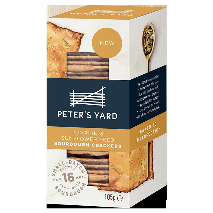 Peter's Yard - Pumpkin & Sunflower Seed Sourdough Crackers 105g