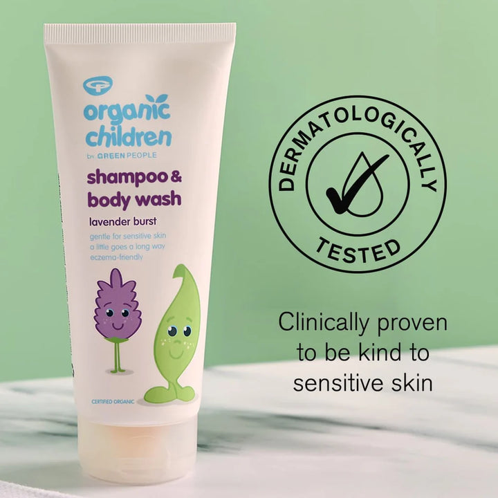 GREEN PEOPLE Organic Children Shampoo & Body Wash - Lavender Burst 200ml