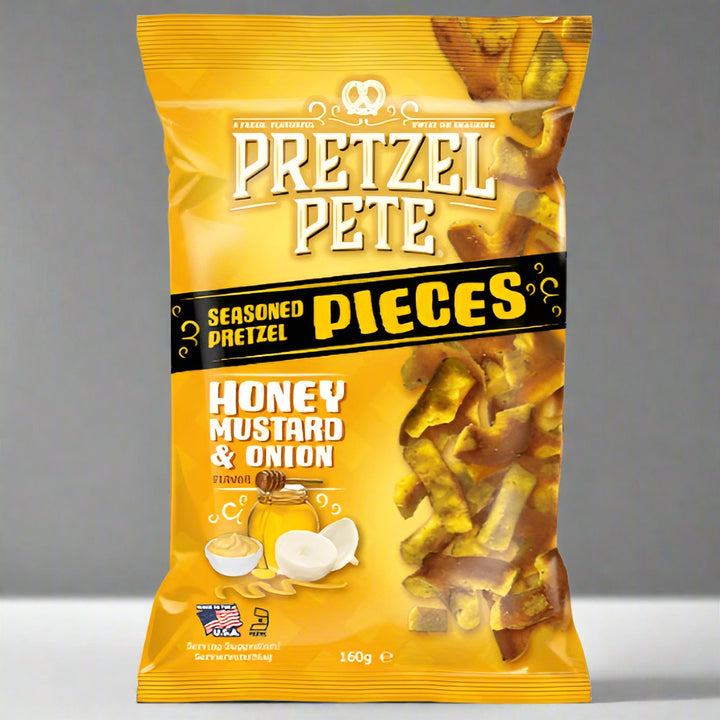 PRETZEL PETE Honey Mustard & Onion 160g