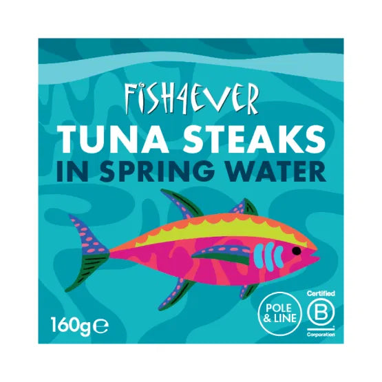 FISH4EVER Tuna Steaks in Spring Water 160g
