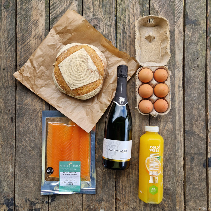 The Salmon and Bucks Fizz Breakfast Box
