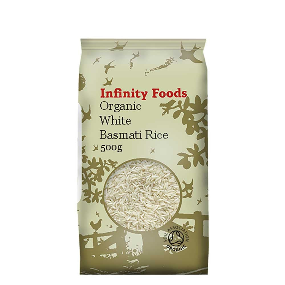 INFINITY Organic White Basmati Rice 500g