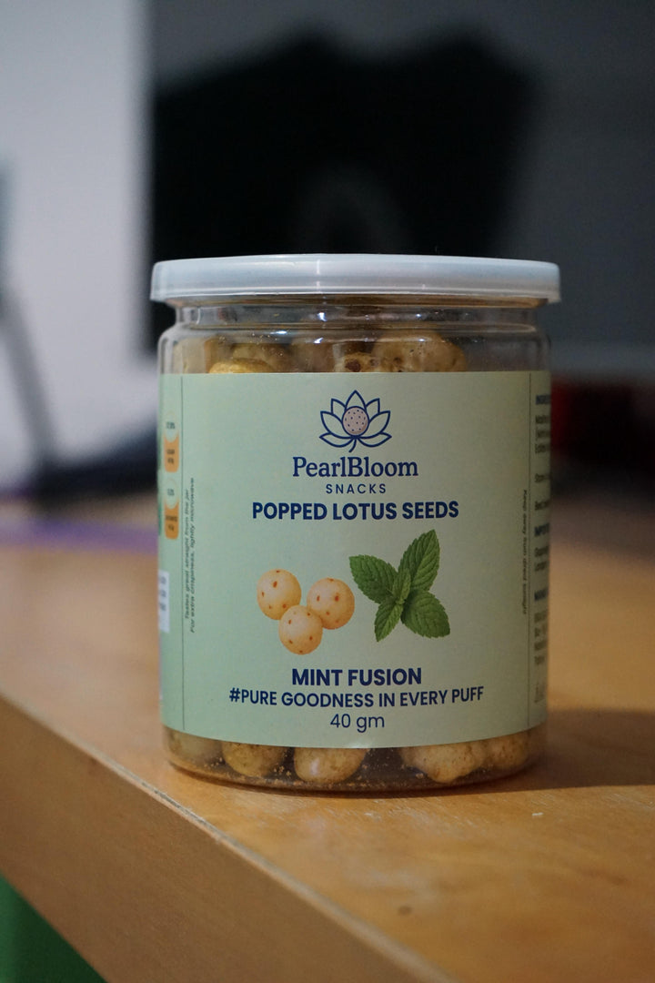 PEARLBLOOM Popped Lotus Seeds Mint Fusion 40g
