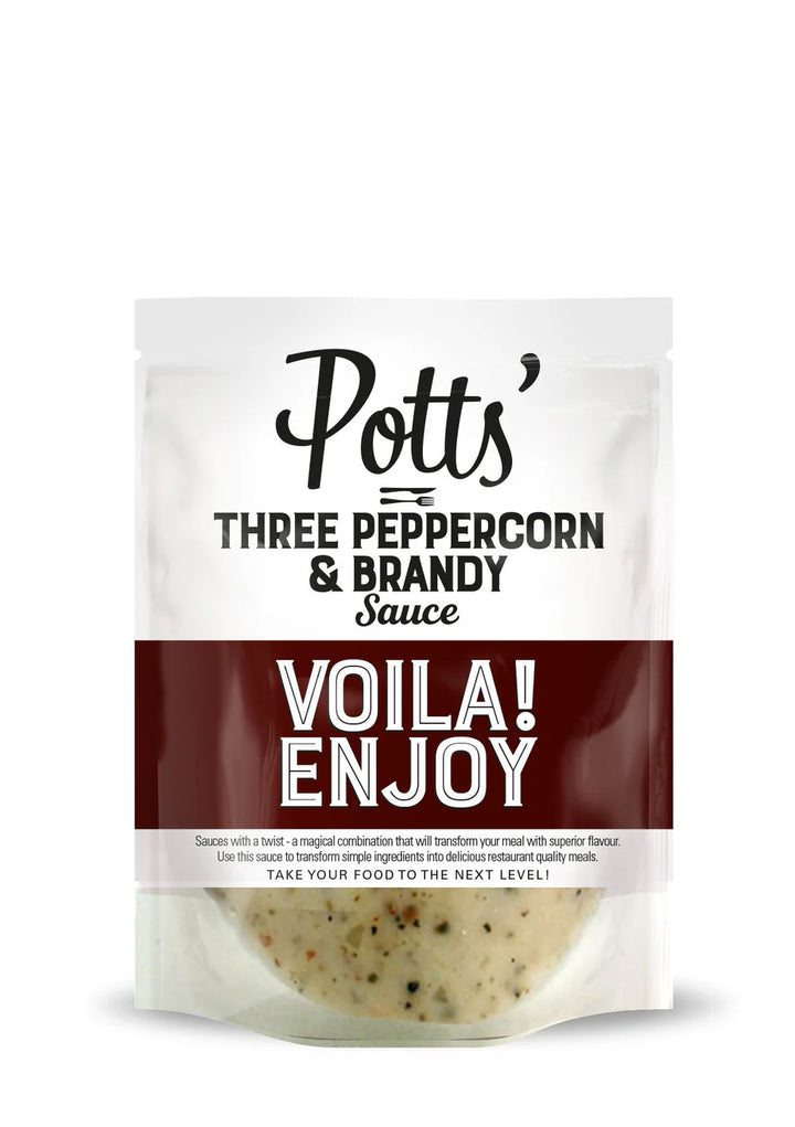 POTTS 3 Peppercorn Sauce w/Brandy 250g