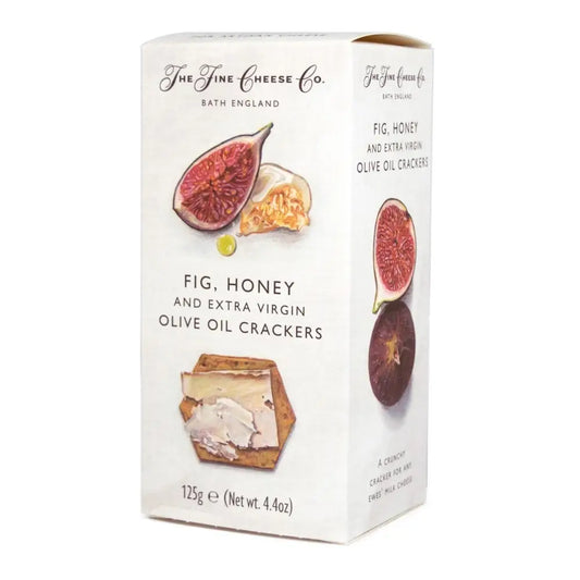 THE FINE CHEESE Fig, Honey and Extra Virgin Olive Oil Crackers 125g