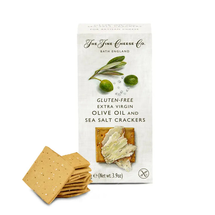THE FINE CHEESE Gluten-Free Extra Virgin Olive Oil and Sea Salt Crackers 100g