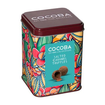 COCOBA Salted Caramel Truffles Gift Tin 120g