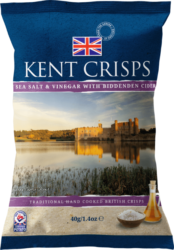 KENT CRISPS Sea salt and Vinegar with Biddenden Cider 150g