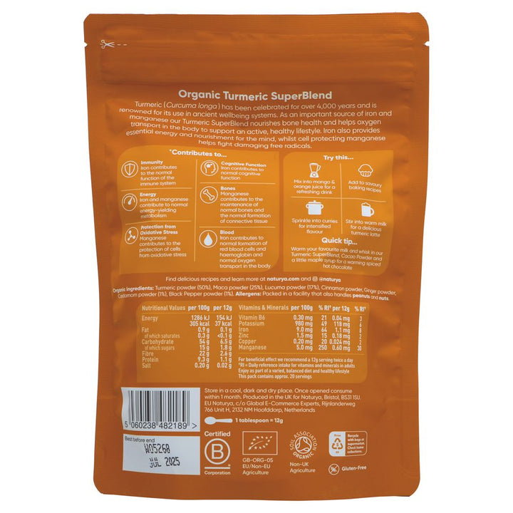 NUTURYA Organic Turmeric Superblend 250g