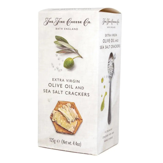 THE FINE CHEESE Extra Virgin Olive Oil and Sea Salt Crackers 125g