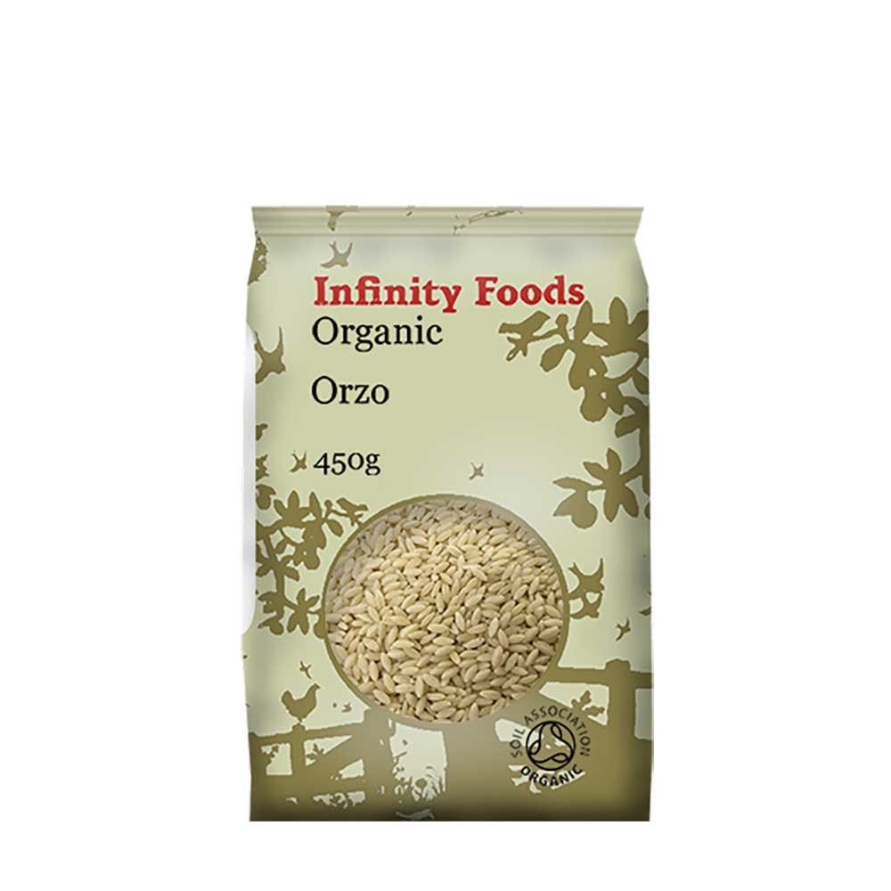 INFINITY Organic Orzo - rice shape from durum wheat - white 450g