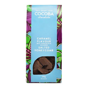 COCOBA Salted Caramel Milk Chocolate Covered Honeycomb 175g