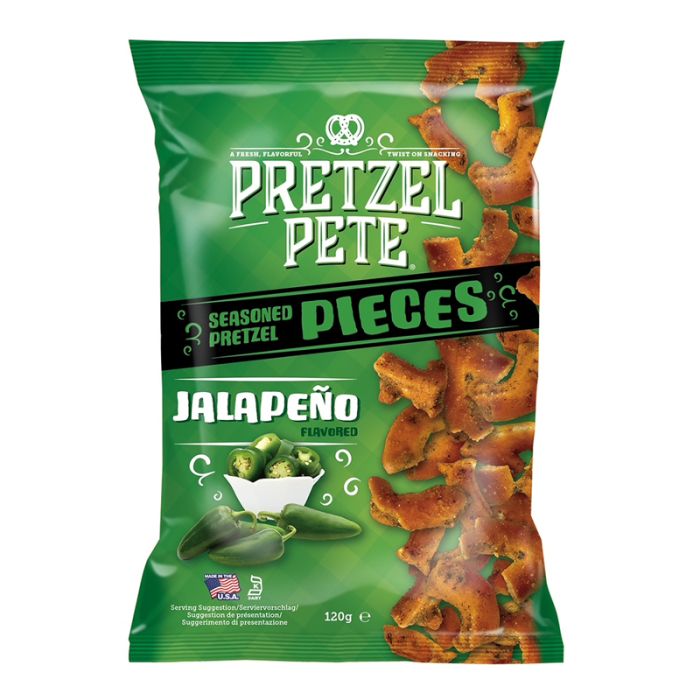 PRETZEL PETE Jalapeno Pretzel Pieces 120g