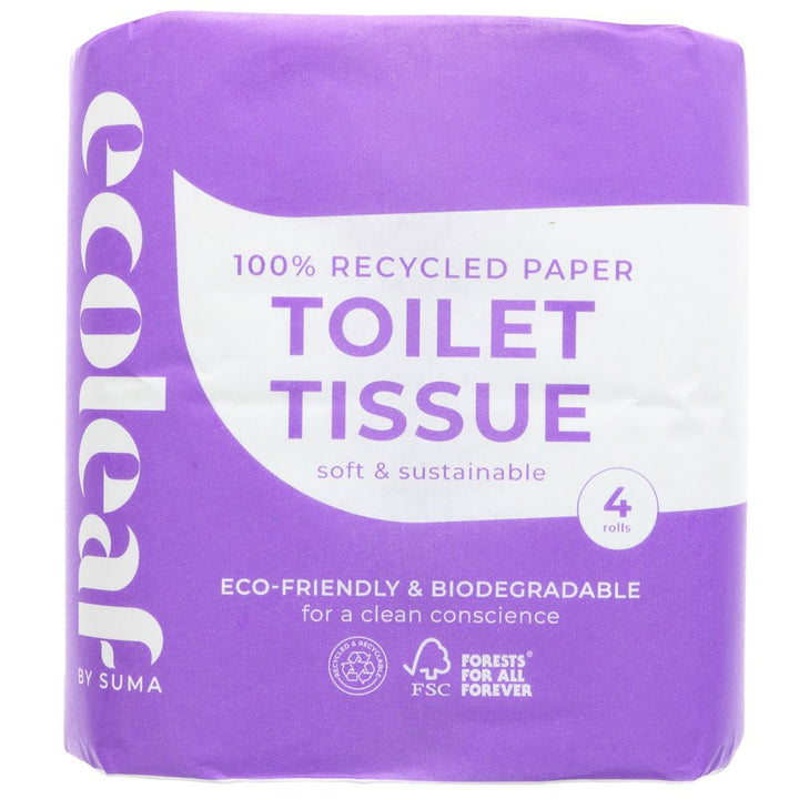 ECOLEAF 4 pack Toilet Tissue